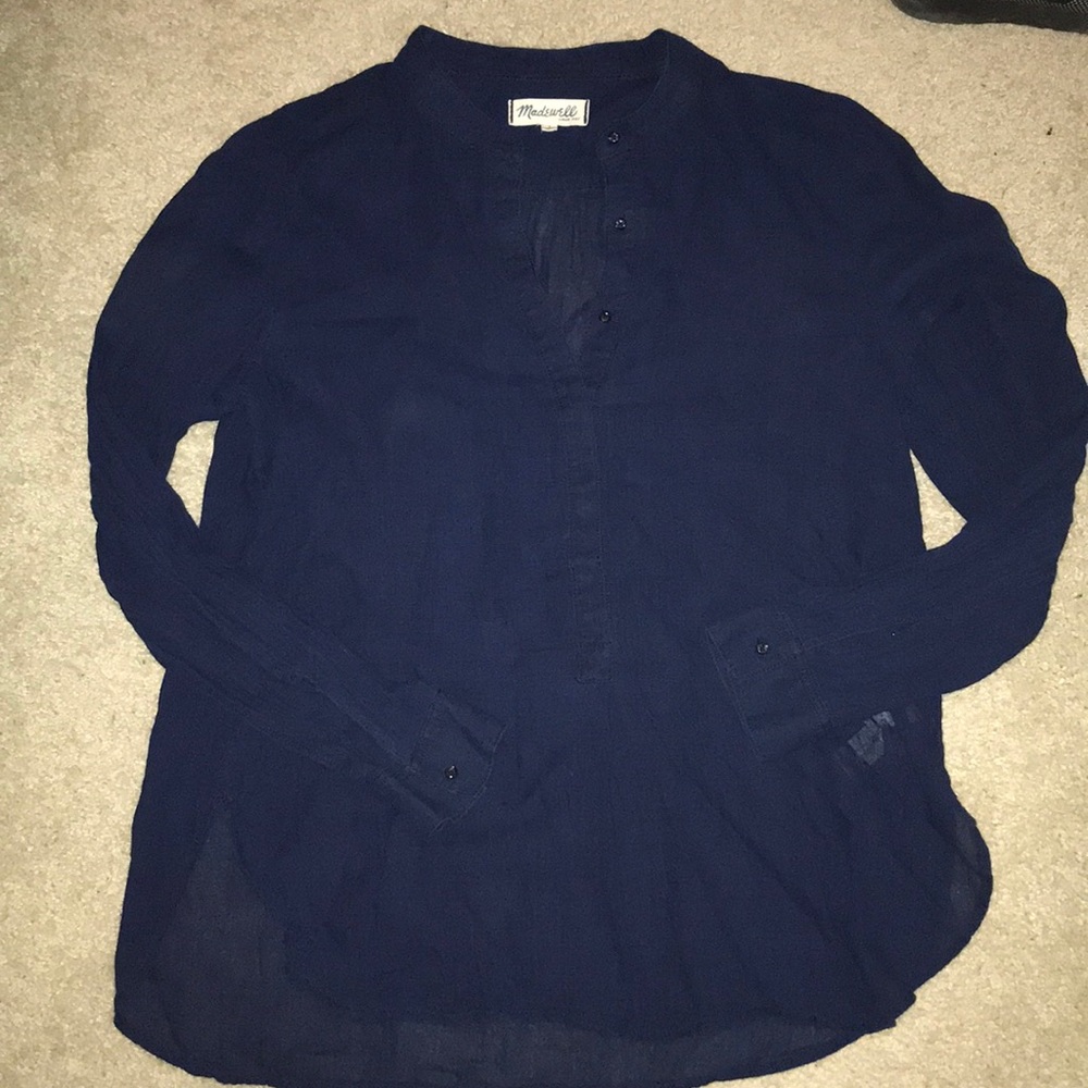 Madewell Button Blue Shirt